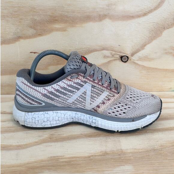 New Balance - 860v9 - Running Shoes - Gray/Pink - Women's - 8.5 D - W860GR9 - Picture 5 of 9